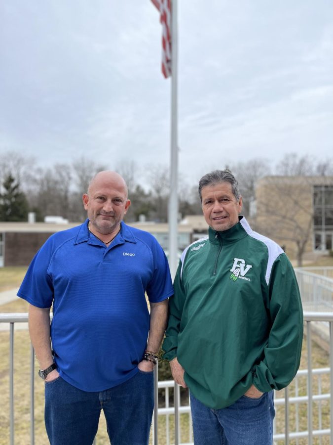 Custodians Diego Giraldo and Javier Diaz dive into their lives and their work at Pascack Valley. “I know that [with] everything I do, I have to do it the right way because it can impact a lot of people,” Giraldo said.