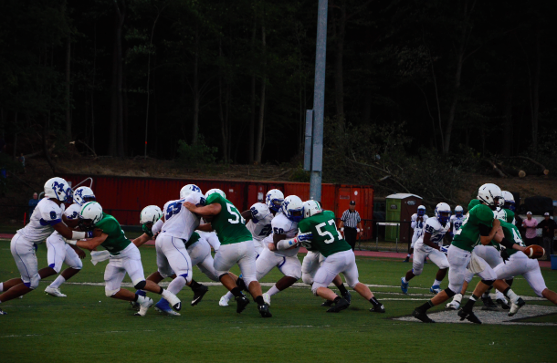 PVs+offensive+line+does+its+usual+solid+job+of+protecting+quarterback+Colin+Dedrick+during+Fridays+29-14+victory+over+Montclair.