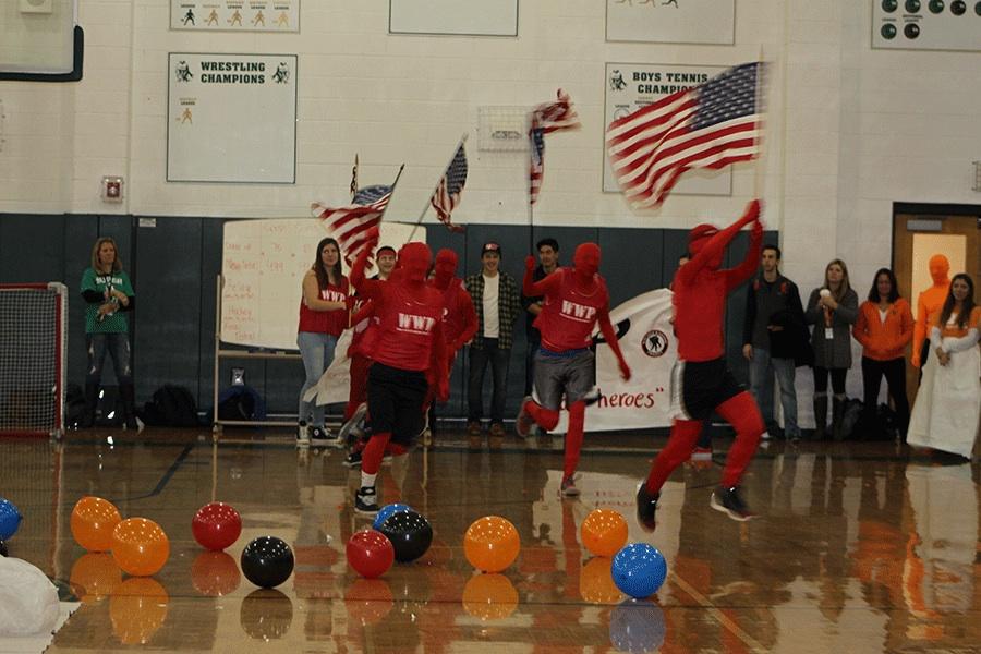 Last week's Valley Cup assembly:  Another hot "green and white mess"