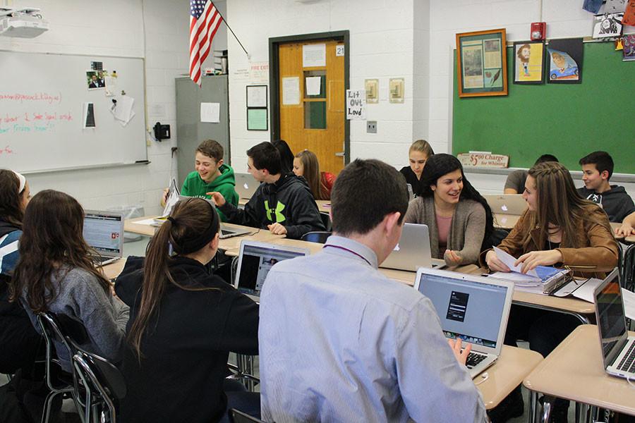 During the second half of the year, Freshmen Seminar sessions, like this one pictured, will be limited to half of the 88-minute Pascack Period.