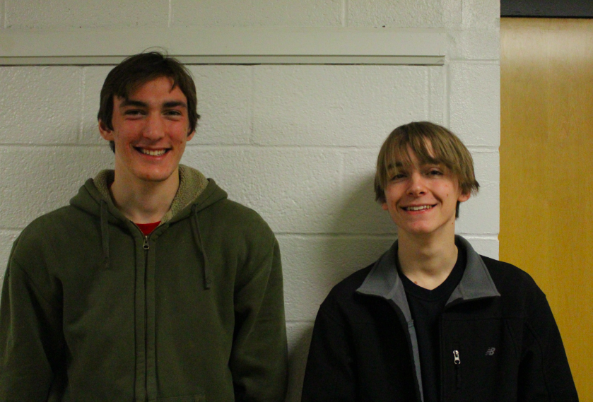 Jake Boyle (left) and Jordan Cattelona (right) both chose to pursue a Senior project.