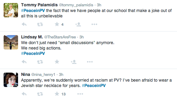 PV community takes to Twitter using #PeaceinPV
