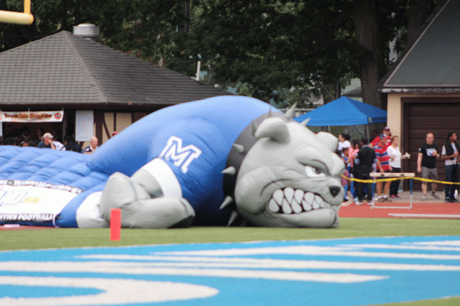 PV deflated Montclair in their 20-13 win, similarly to Montclairs inflatable tunnel.