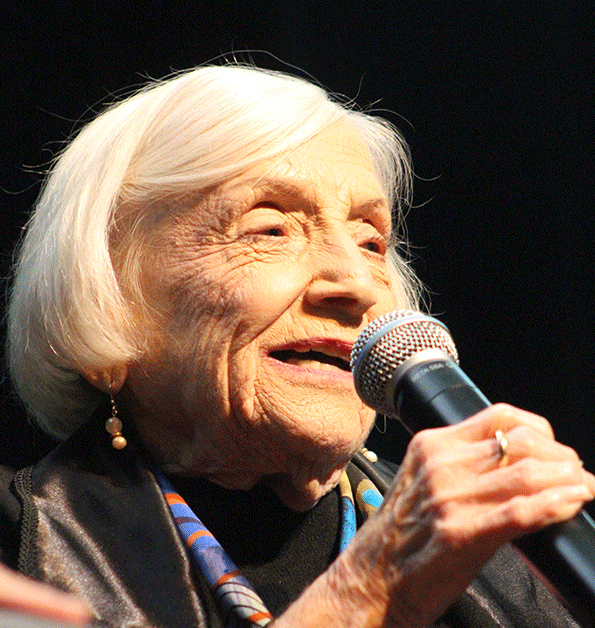 Marthe Cohn, who spied on the Nazis during World War II, spoke at Pascack Valley on Monday night.