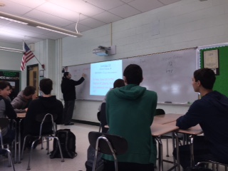 Mr. DelSanto teaches his Pascack Period class.