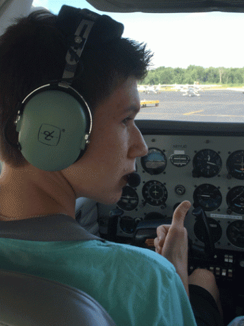 Matt O'Donnell took his first solo flight in August in the hopes of receiving his pilot license.