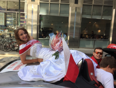 Nicole Misterek poses with her sash. 