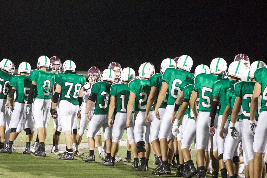 The Indians after their loss to Wayne Hills on Friday night. They look to rebound tonight against Demarest