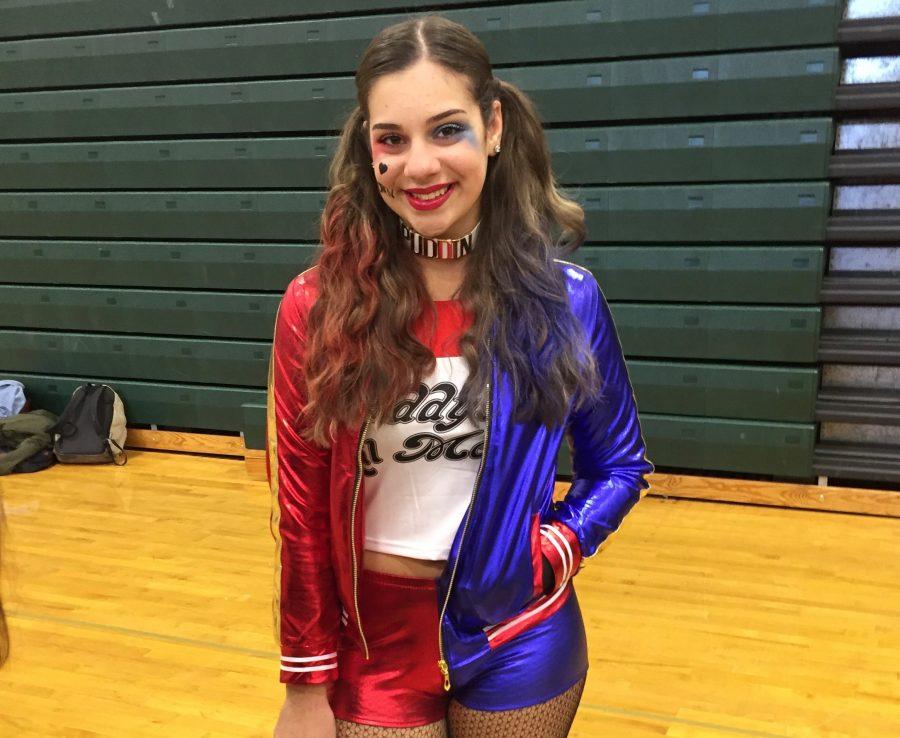 Pascack+Valley+Senior+Jaime+Minervini%2C+like+thousands+of+other+girls+across+the+country%2C+dressed+up+as+Harley+Quinn+for+Halloween.