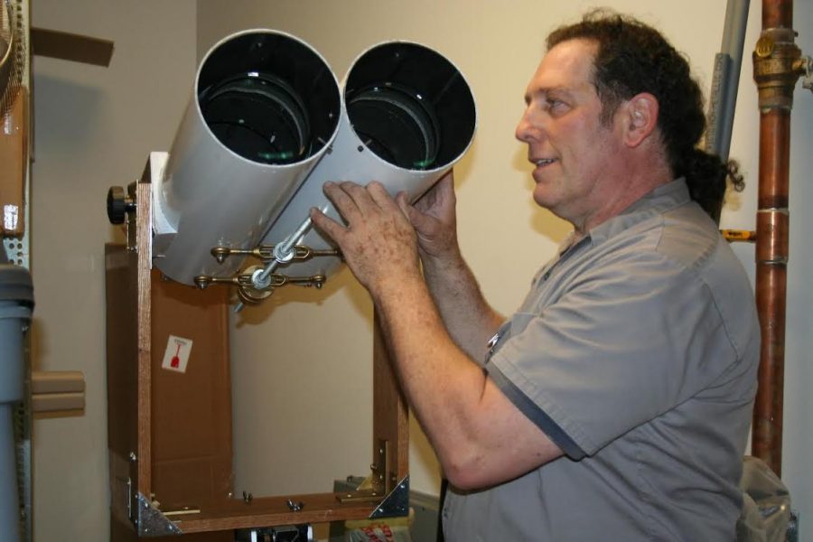 One of PV custodian Lance Pearlmans many unique hobbies is building telescopes.  Pearlman is retiring, and today is his last day on the job.