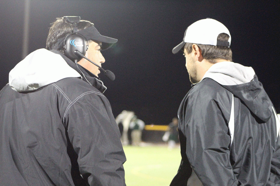 Bill Weigel (right), a longtime Pascack Valley assistant and former head coach at Lakeland, was hired as Paramuss head coach last year. Weigel was fired midseason after allegations emerged over a comment directed at a student. 