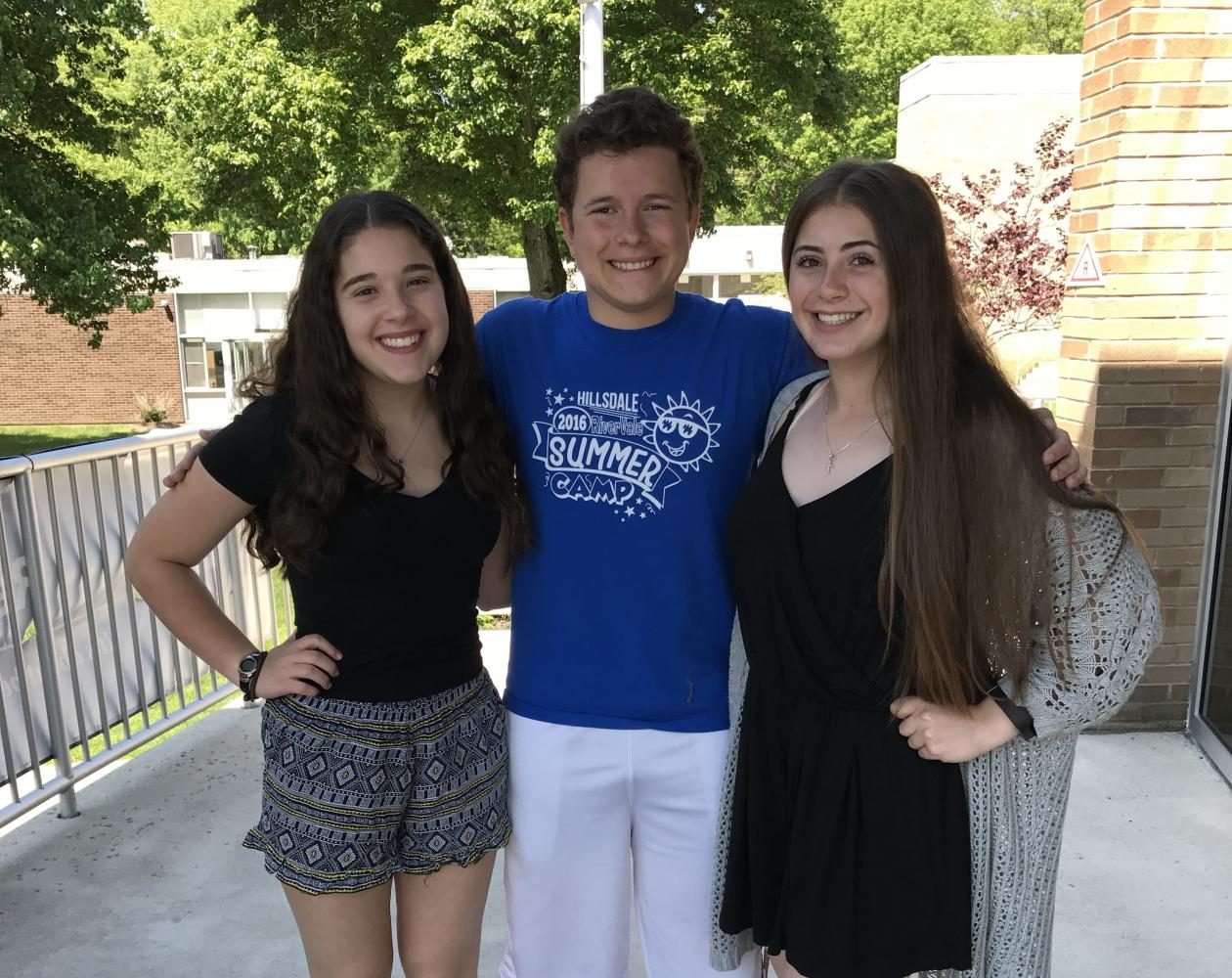 Pictured above (from left): Lauren Cohen, Kyle Comito, and Madison Gallo. The Smoke Signal will transition from Comito as Editor in Chief to Cohen and Gallo both at the helm for the 2017-2018 school year.