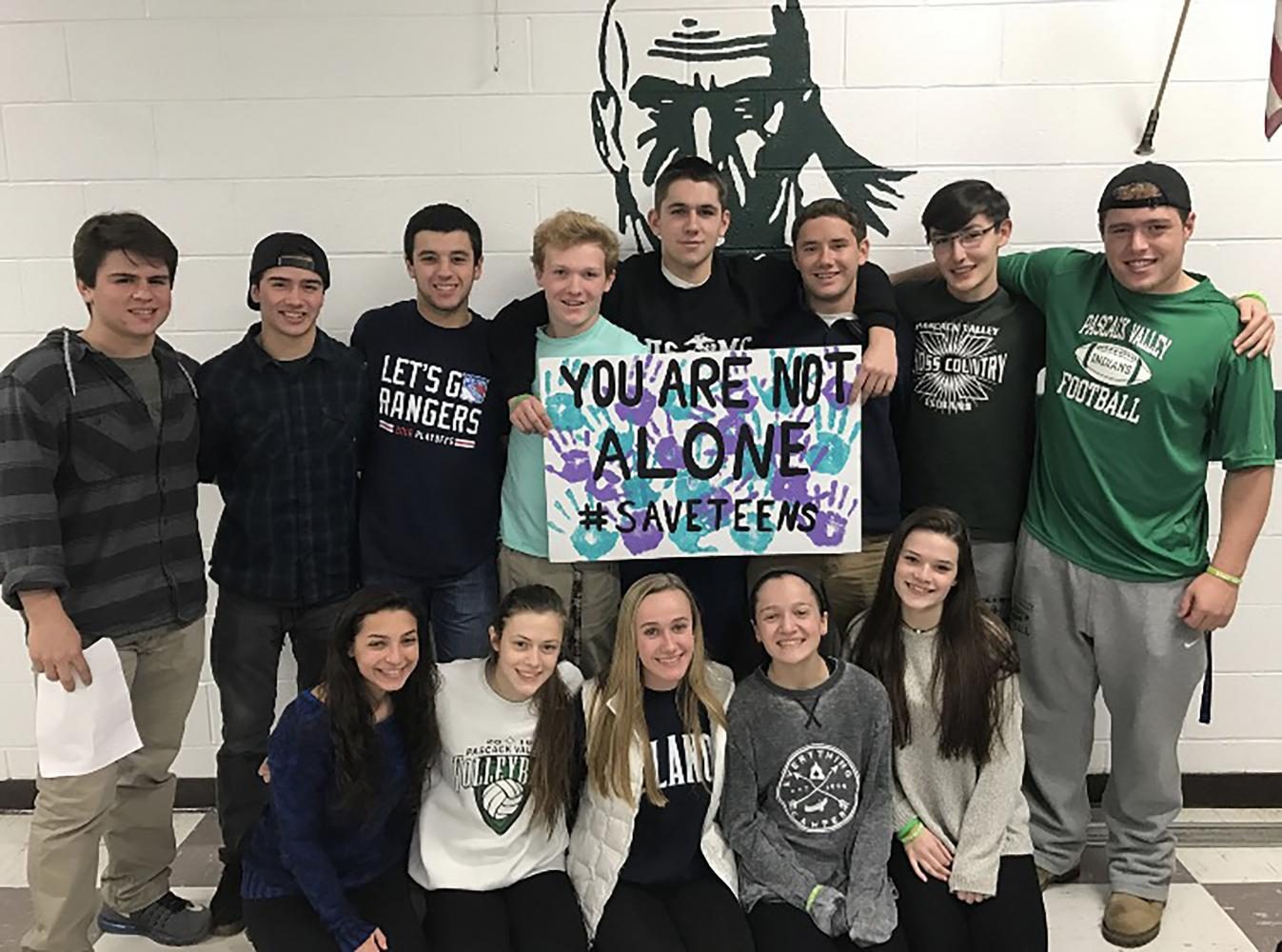 PV+Seniors+and+friends+of+Jack+Farrell+got+together+to+promote+suicide+awareness.+