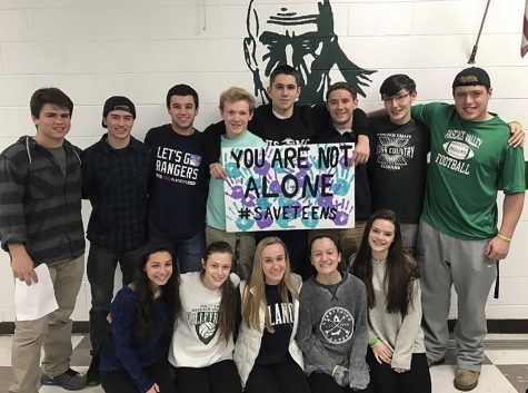 PV Seniors and friends of Jack Farrell got together to promote suicide awareness. 
