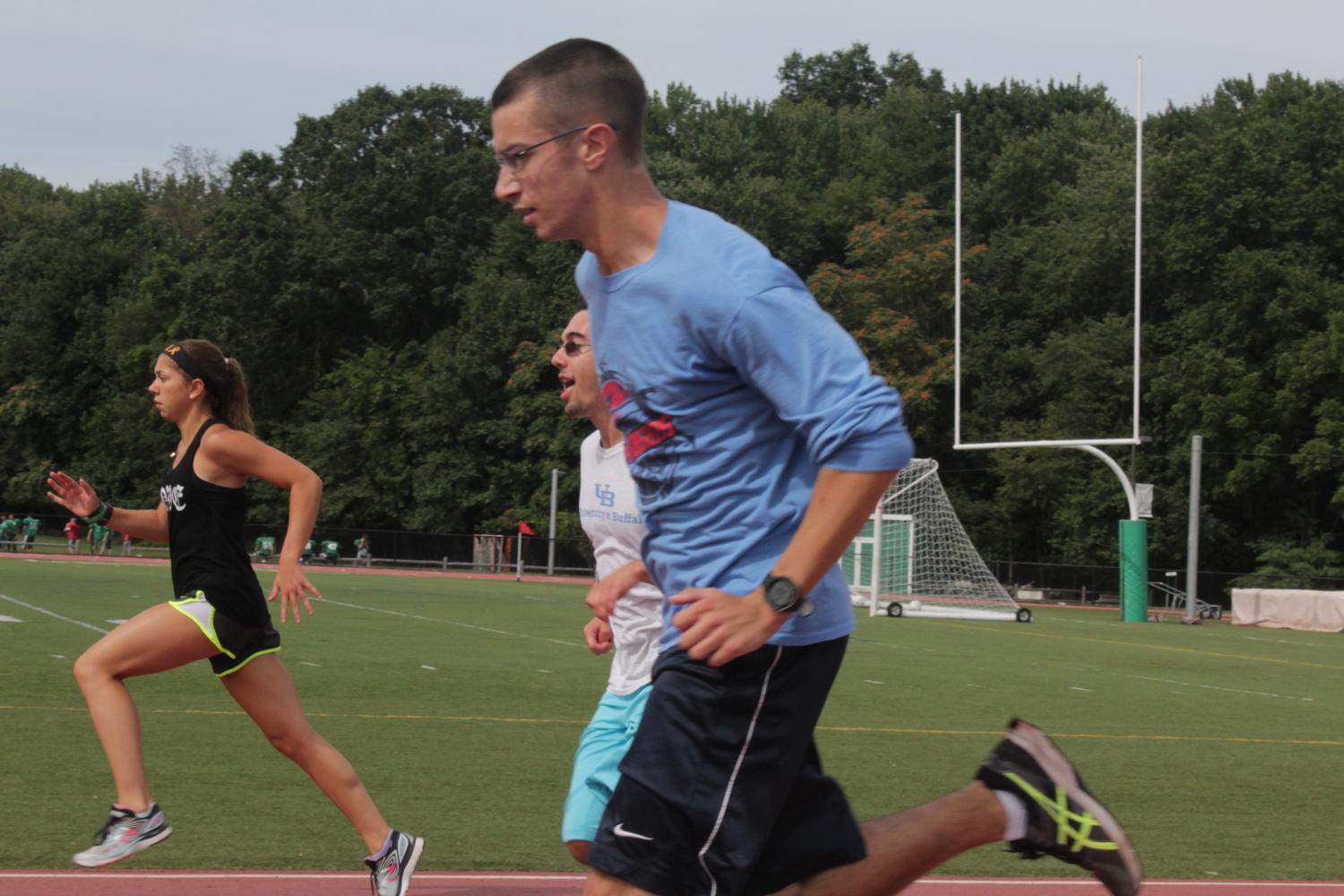 Sean Donohue runs at a recent practice. PV cross country opened their season on Saturday at Darlington County Park. 