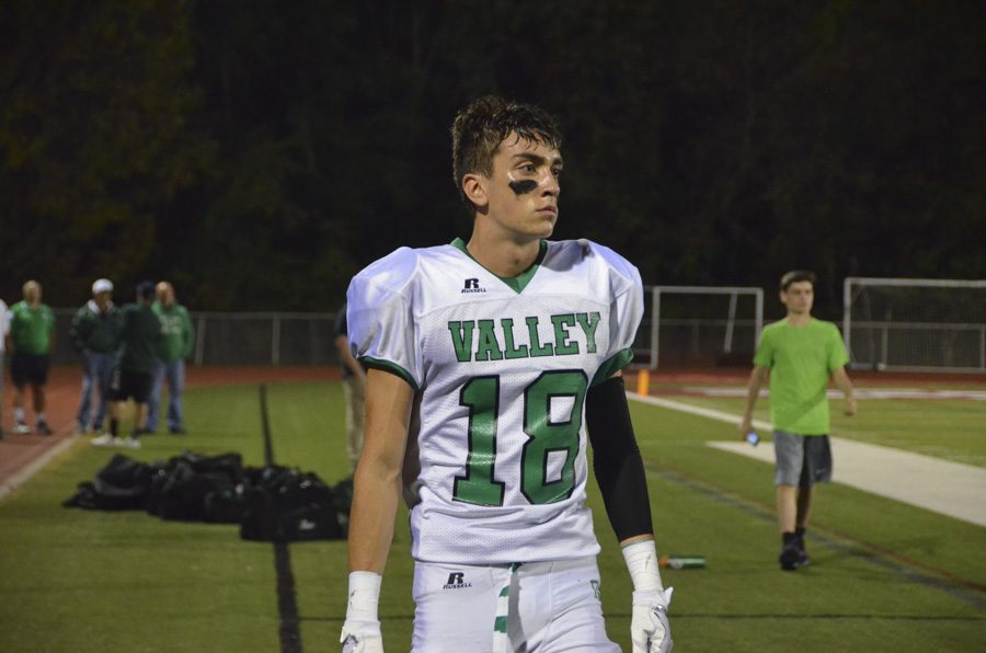 Junior Joe Campagna played his first game at wide reciever on Friday night. He caught 2 passes for 13 yards in PVs 40-20 loss to Wayne Hills.