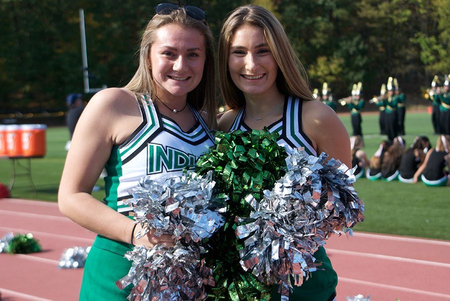 Gabby LoPiccolo and Shannon Donnelly dress up as cheerleaders during the homecoming football game. Donnelly discusses  her transition into college and the emotions that come from it. 