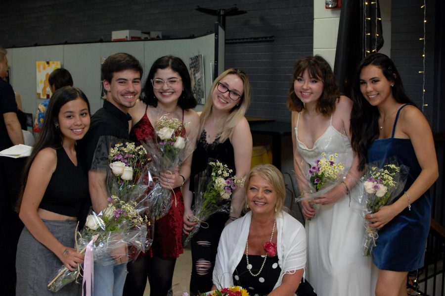 (From left): Raven Albert, Michael Parisi, Devin Panno, Nicole Misterek, Annette Molino, Madison Richards, and Samantha Caminneci