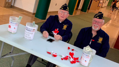 Two Veterans sat at tables to collect donations from PV students and staff. The fundraiser took place on May 23 and 24.