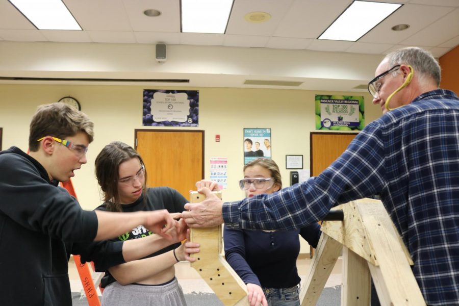 Hannah Epstein, Pascack Valleys CEO of the robotic team, leads the carpentry subdivision. Epstein, who is a senior, could have already finished her last year on the team after its first competition was cancelled and the season may not continue due to the coronavirus.
