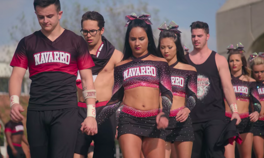 The docuseries, Cheer, dives into the lives of competitive cheerleaders at Navarro College in Corsicana, Texas. The show was released on Jan. 8, 2020. 