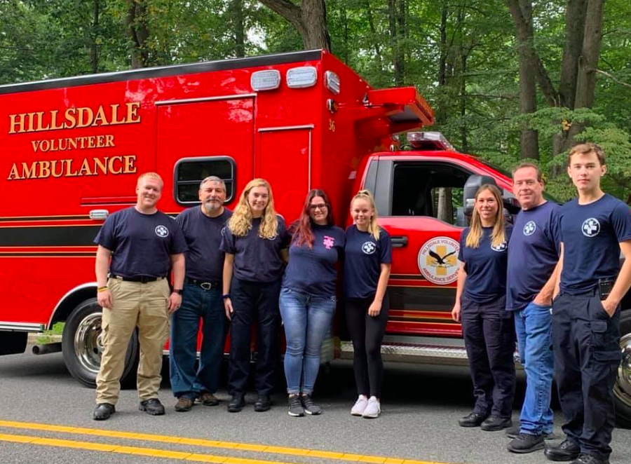 While many EMT volunteers are choosing to stay home, senior Sarah Viceconte continues to volunteer during the coronavirus pandemic. She volunteers for a 12-hour shift once a week and a 24-hour shift once a month for the Hillsdale Volunteer Ambulance Service.
