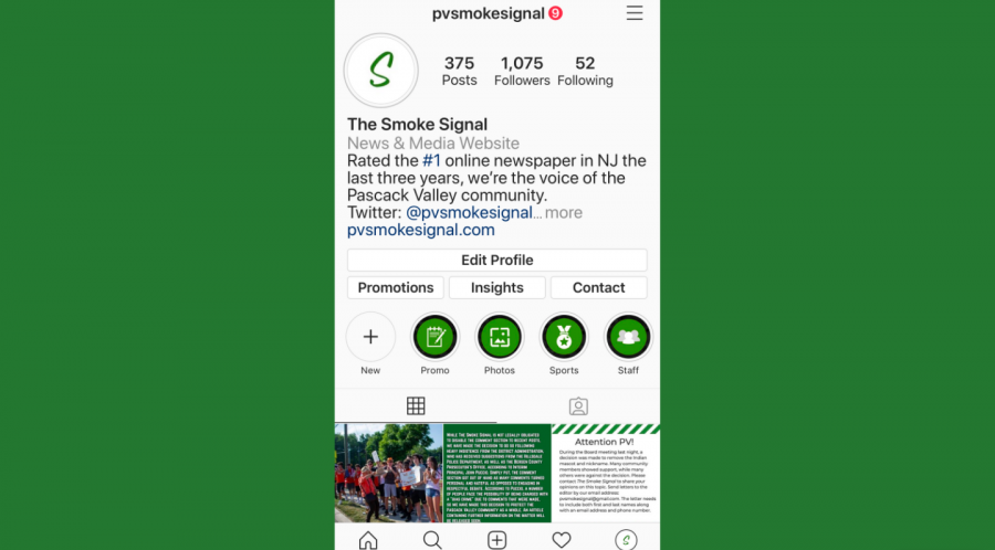 The+Smoke+Signal+Instagram+has+limited+comments+on+its+recent+posts+following+requests+from+the+district.+A+post+announcing+the+Board+of+Educations+decision+to+remove+the+Pascack+Valley+and+Pascack+Hills+mascots+received+over+1%2C800+comments.+