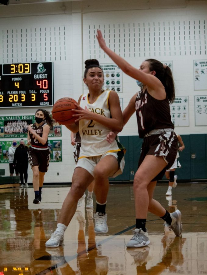 Starting point guard Lindsay Jennings drives through the lane and looks for 2. Valley takes on Ramapo in their home opener on Friday at 4 p.m as we will be broadcasting and announcing the game. 