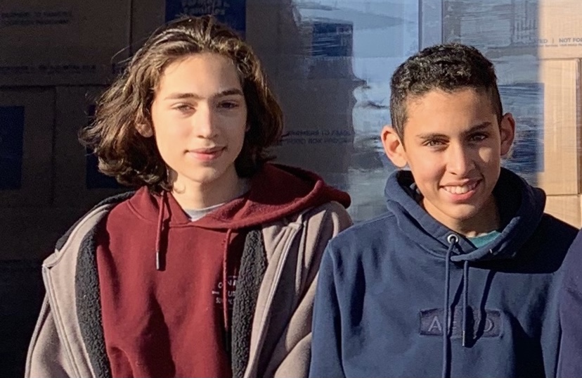 PV sophomore Diego Mercado (left) and his brother Nicolas Mercado (right). Mercados personal narrative, War and Peas, got him recognized as a round four finalist in the New York Times Learning Network 2020 Student Narrative Contest.