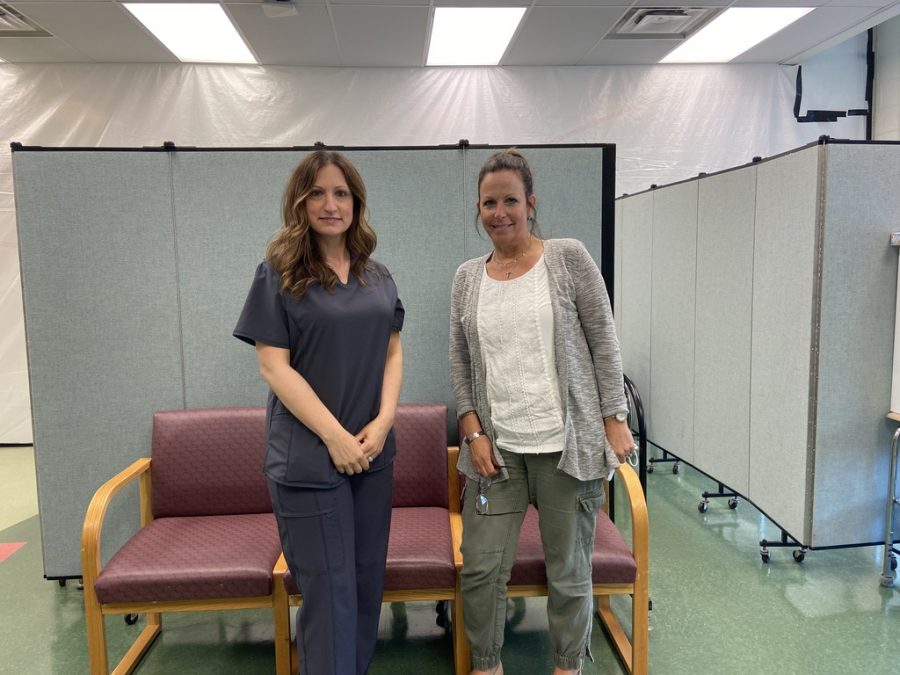 PV nurses (from left to right) Sandra Hroncich and Diane Fallons schedules have been altered due to the coronavirus. Both of them have had to adjust to the new circumstances and take on new jobs and challenges after working for years at PV.