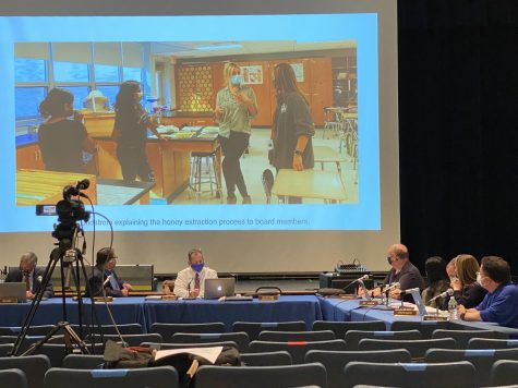 Interim Superintendent Daniel Fishbein gave a presentation on the Pascack Valley Beekeeping Clubs honey extraction at Monday nights Board of Education meeting at Pascack Hills High School. Members also discussed   changing the venues of some athletic facilities that require the COVID-19 vaccine.