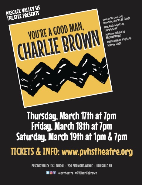 The PV Theatre will be performing its first in-person musical since 2019 on March 17, 18, and 19. The musical is called, Youre a Good Man, Charlie Brown.