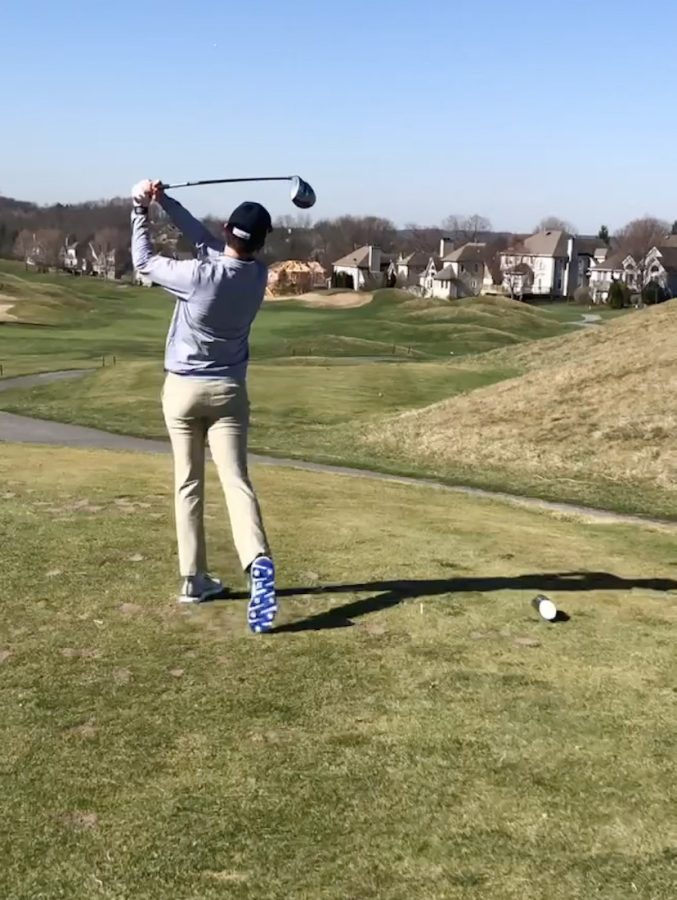 Senior Liam Evans is ready to take on this 2022 Golf season. The teams has several newcomers playing varsity this year. 