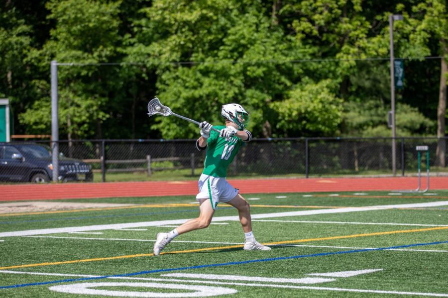 Senior Evan Leili is Mays athlete of the month as he led the lacrosse team in points this season. 