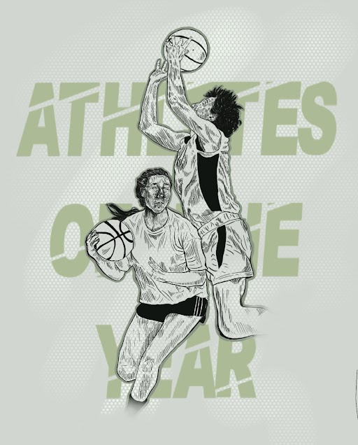 An amazing illustration from our talented graphic designer presents both the male and female athletes of the year. Check out their stories below.