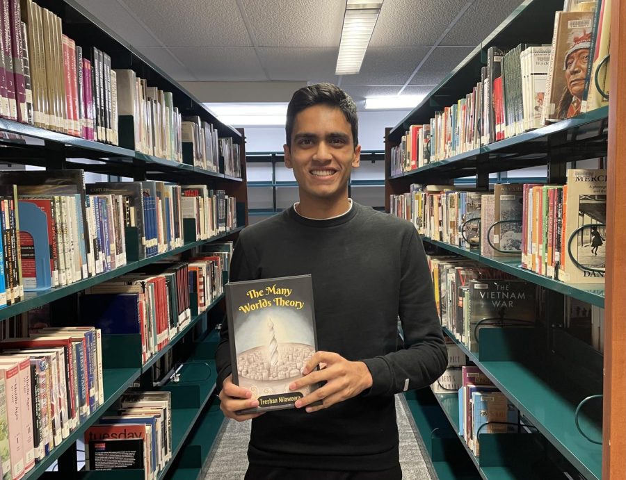After over three years of writing, senior Treshan Nilaweera self-published a fantasy book, The Many Worlds Theory.