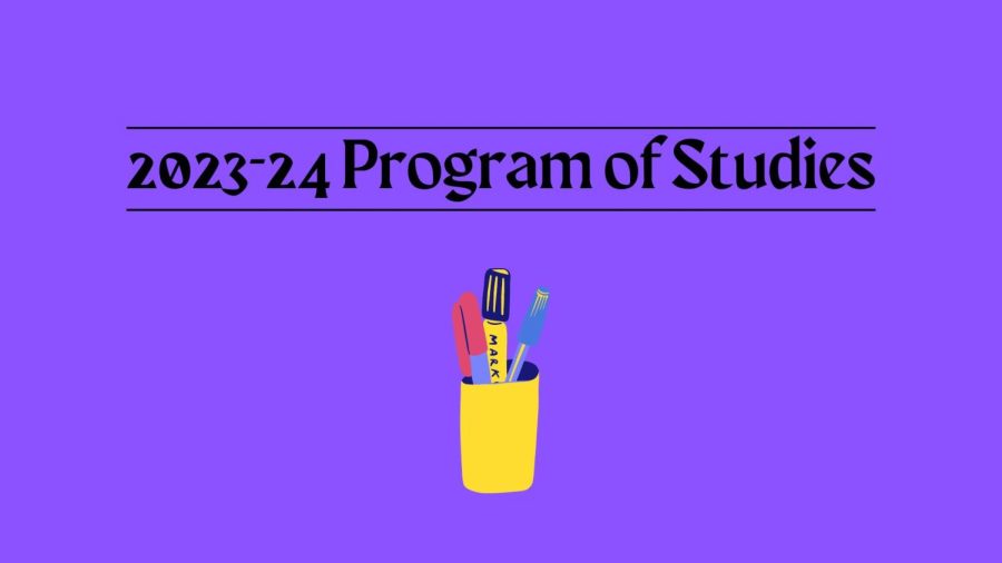 The Guidance Department releases the new Program of Studies for the 2023-24 school year. 