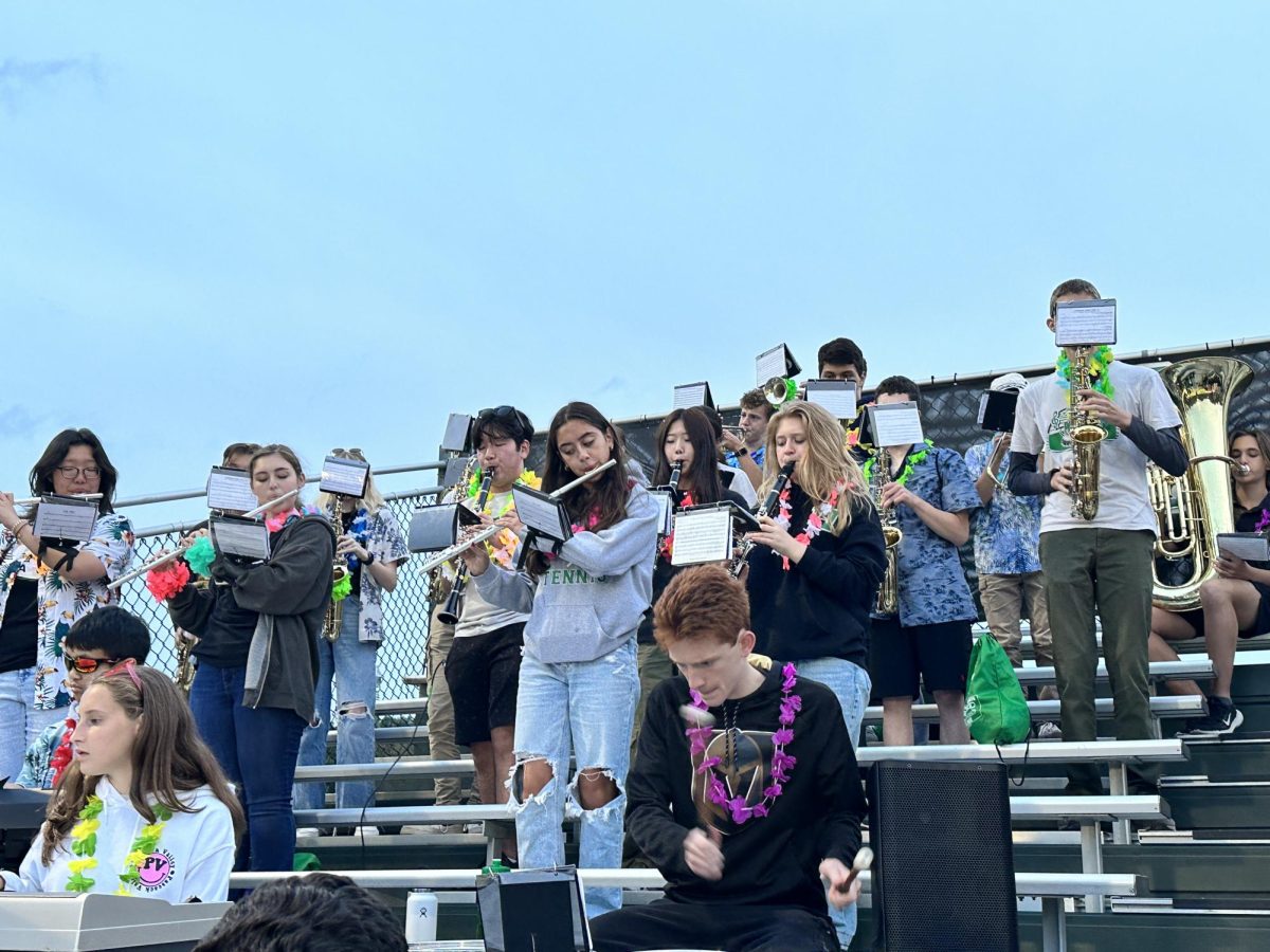The PV Marching Band has been reinvented, losing the marching aspect and gaining a new rock-and-roll-inspired sound. 
