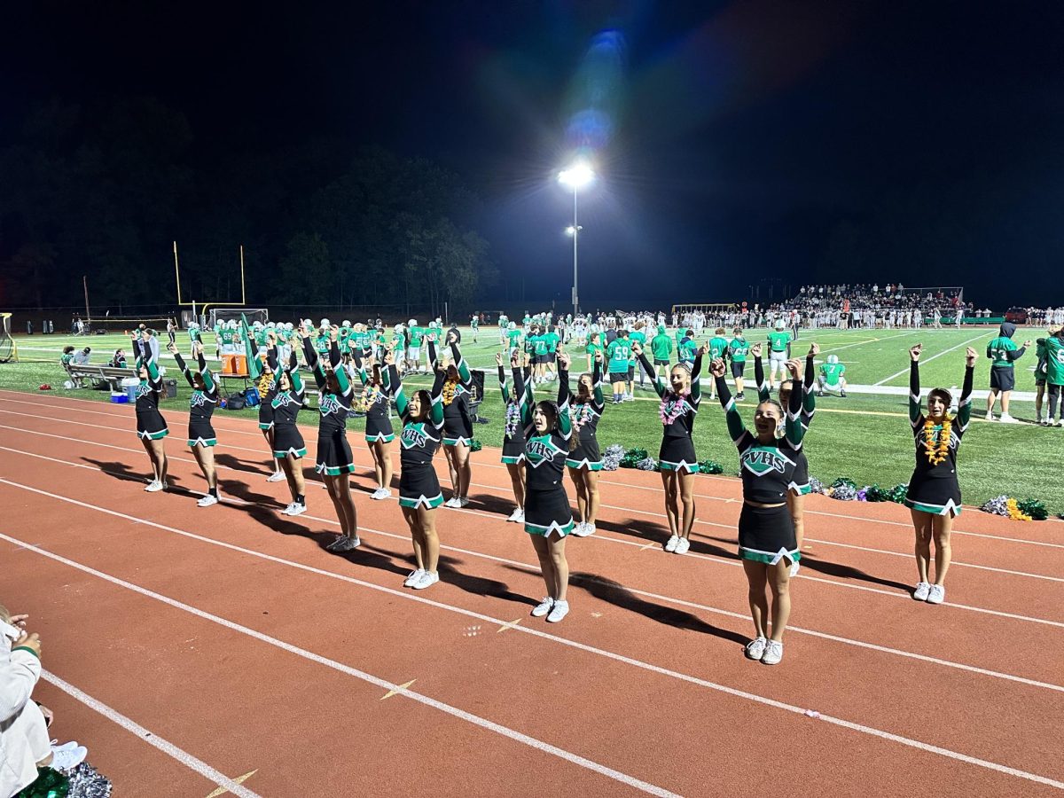 The Pascack Valley Cheer Team cheers on the Panthers in their game against Northern Highlands. Check out the football team and all other fall sports in the week in review below.
