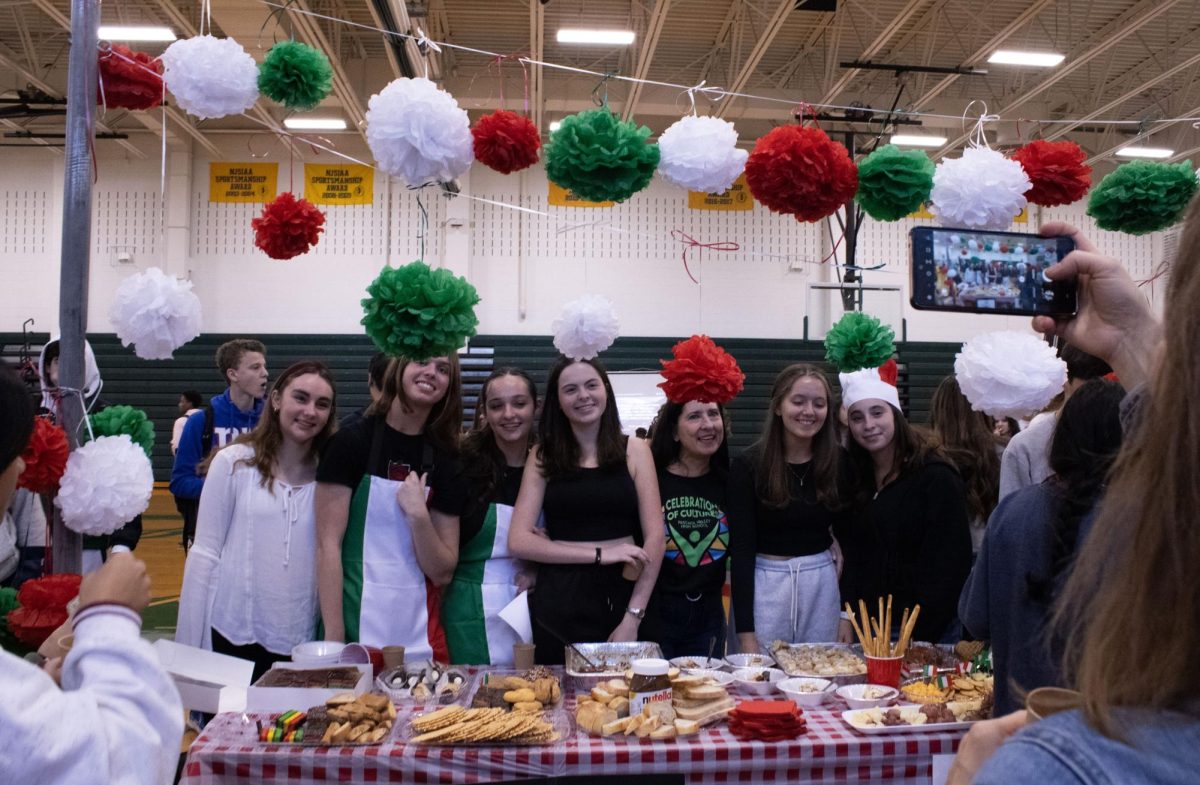 Italian students gather for a photo. PV hosts its first Celebration of Cultures.
