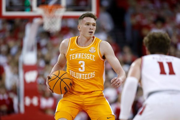 2023-24 SEC Player of the Year Sr. G Dalton Knecht will be one of the key contributors for Tennessee, the favorite to win this years conference tournament