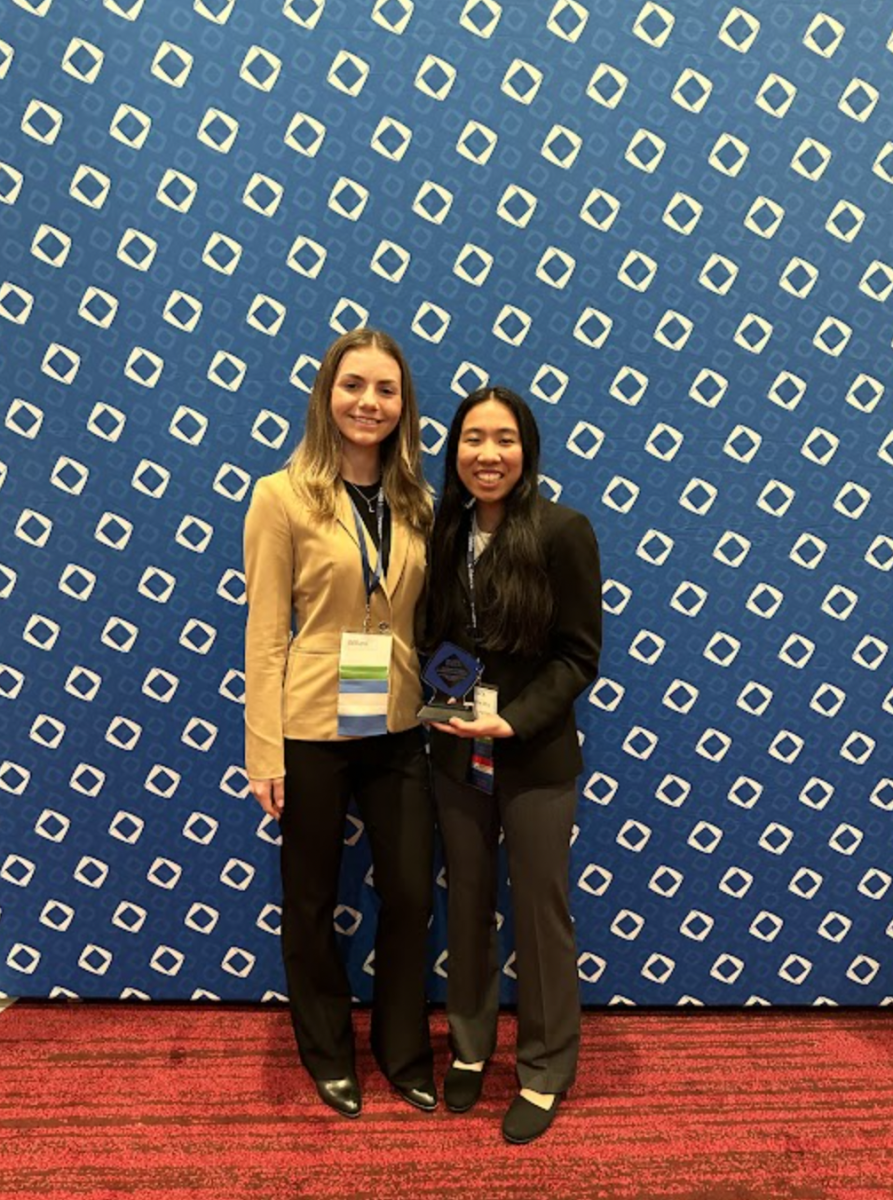 Sophomores Abby Comer and Charlotte Moy will compete in the DECA international competition.
