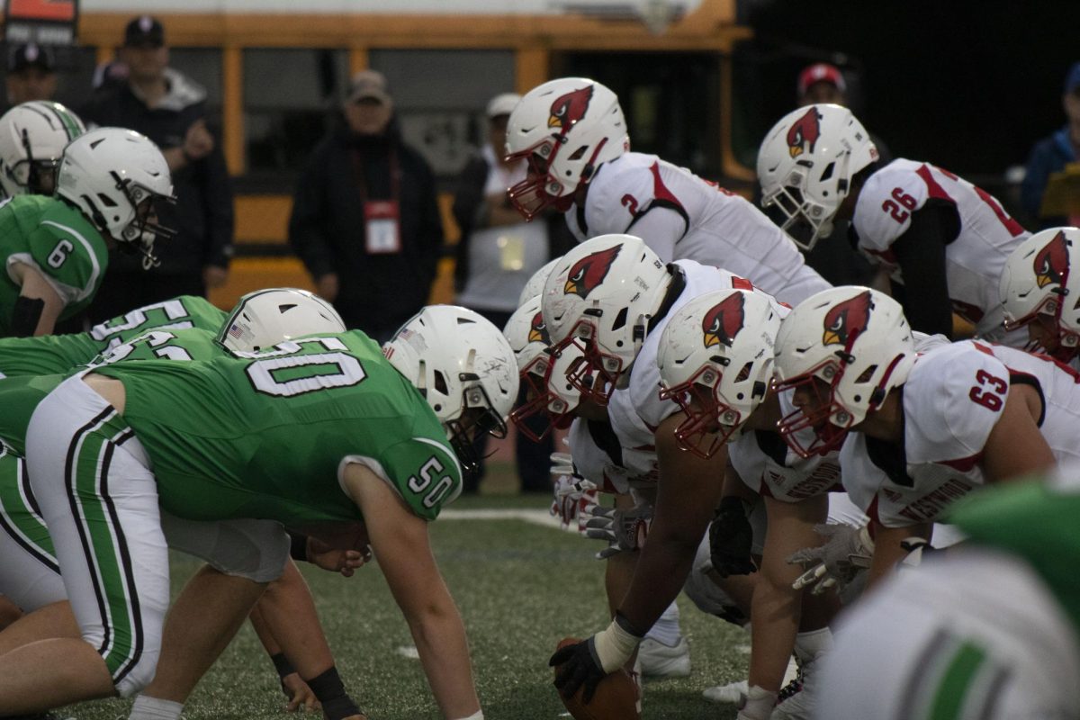 Pascack Valley and Westwood meet at the line of scrimmage.