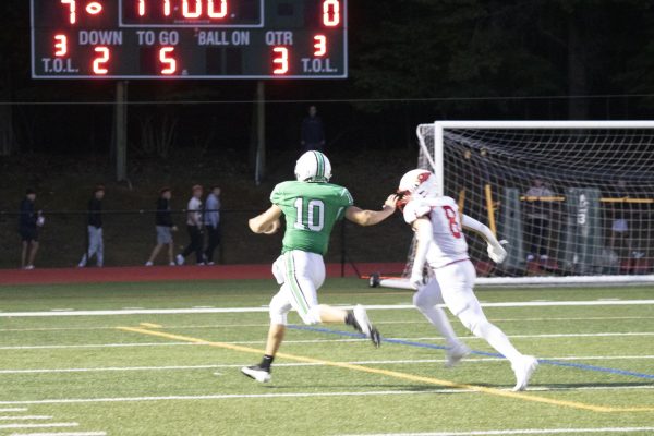 Michigan State commit Adam Shaw running for a touchdown in Pascack Valley's 21-7 win over Westwood on Sept. 7, 2024