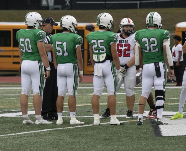 Valley captains at the coin toss.