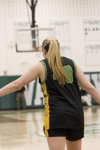 Ava Burke locking down her defender on defense