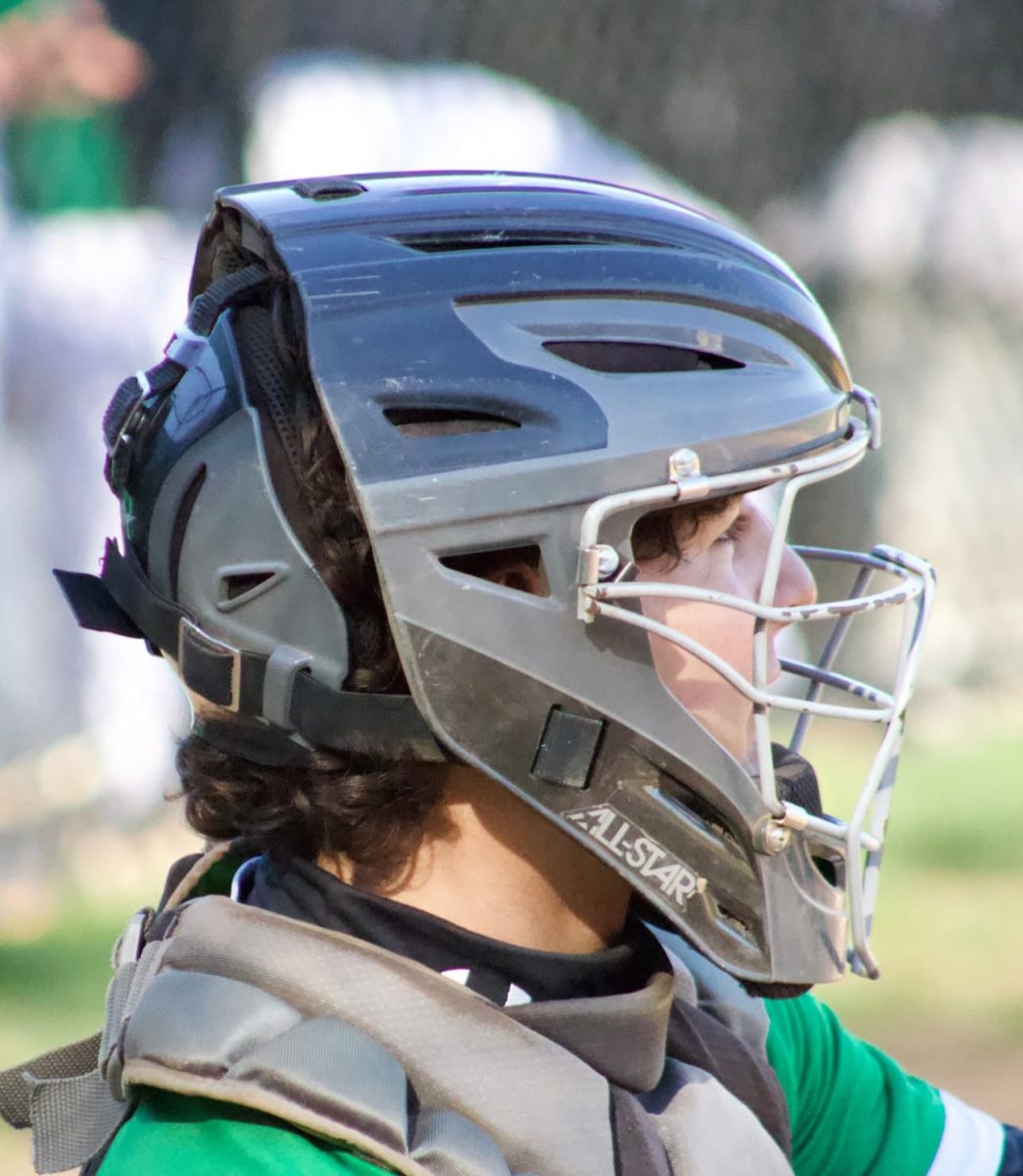Nick Donofrio sits behind the plate for Valley