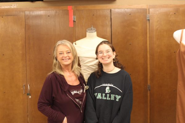 Ms. Molino and Mia Kantowitz (Sr.) pose for a picture 