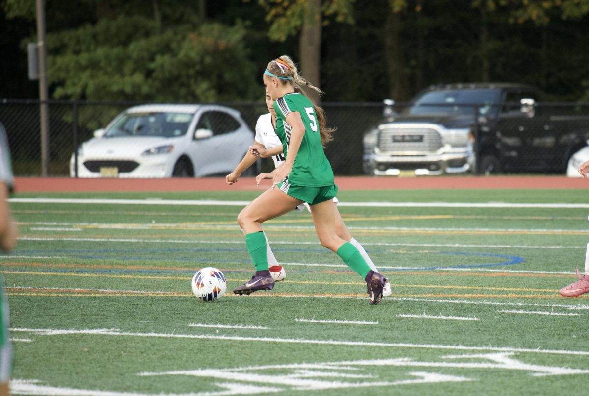 Allie Polyniak dribbles the ball during PVs 2-1 win against Parsippany on Sept. 4 