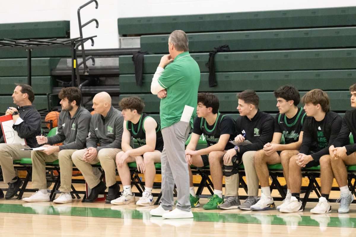 Coach John Santulli of the Pascack Valley Boys Basketball team